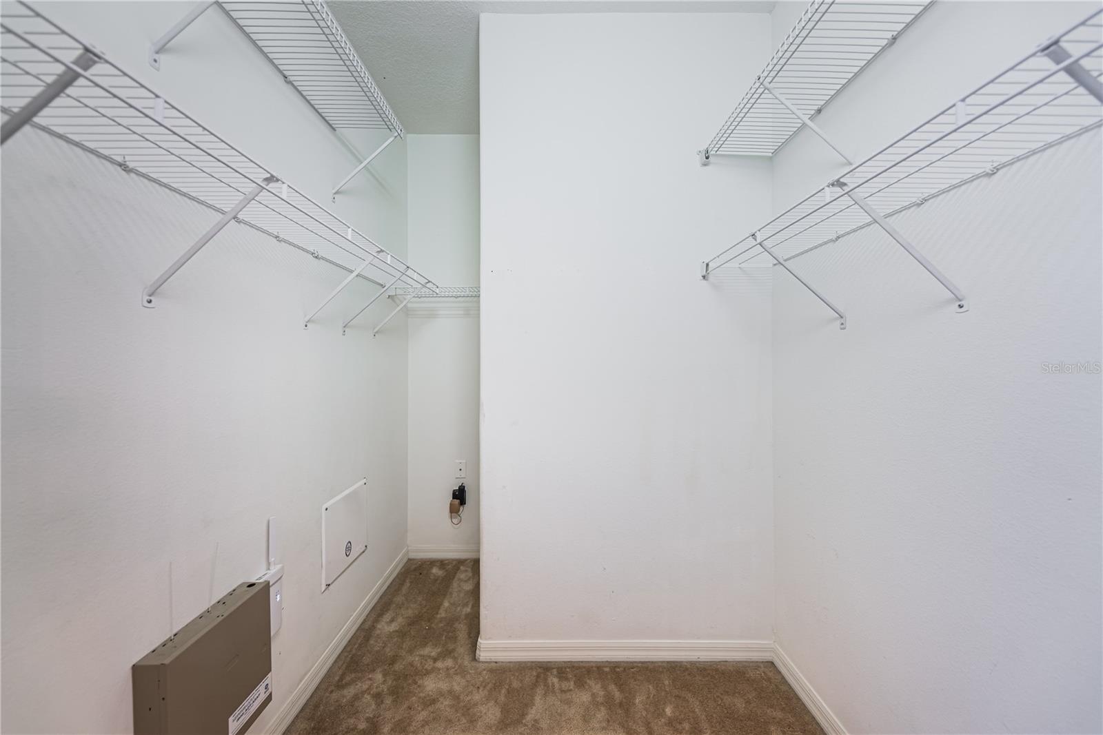 Master bedroom walk-in closet