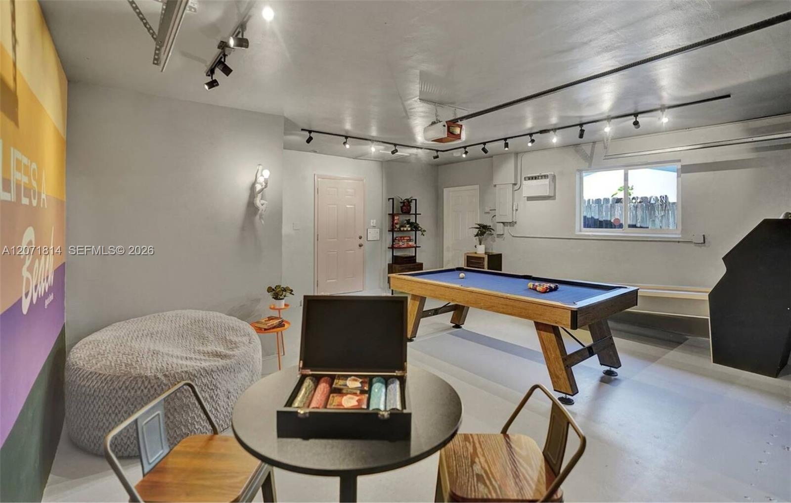 Entertainment area featuring a billiards table, great for game nights