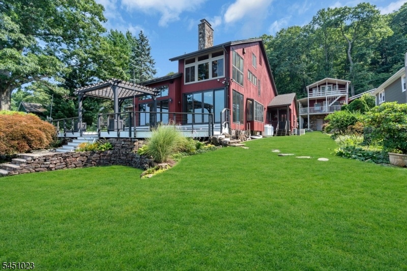 view from lawn