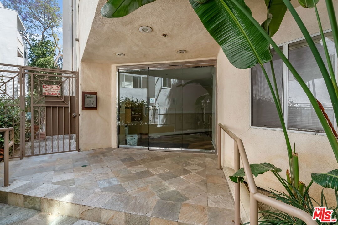 Secure entrance.