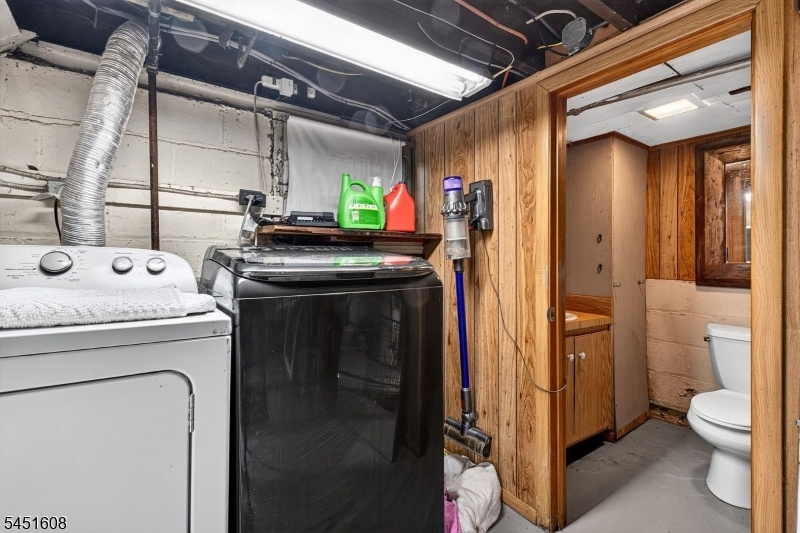 laundry in basement