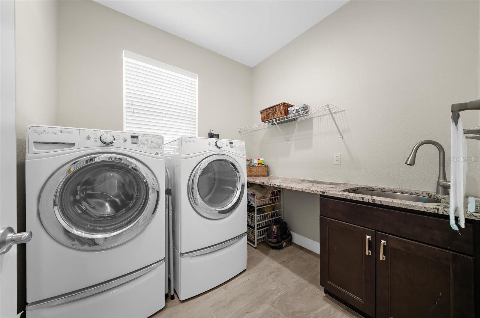 Generous Laundry Workspace!
