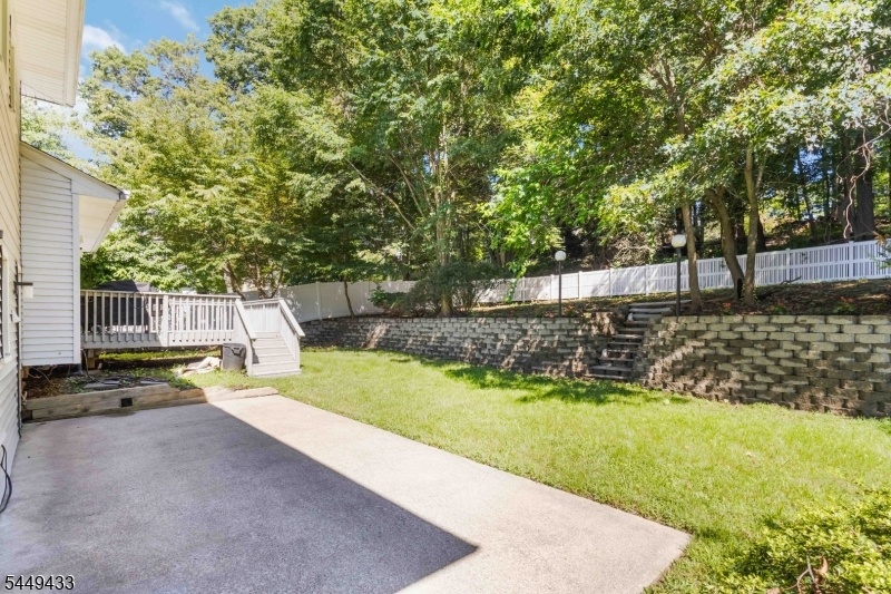 lovely two- tiered backyard