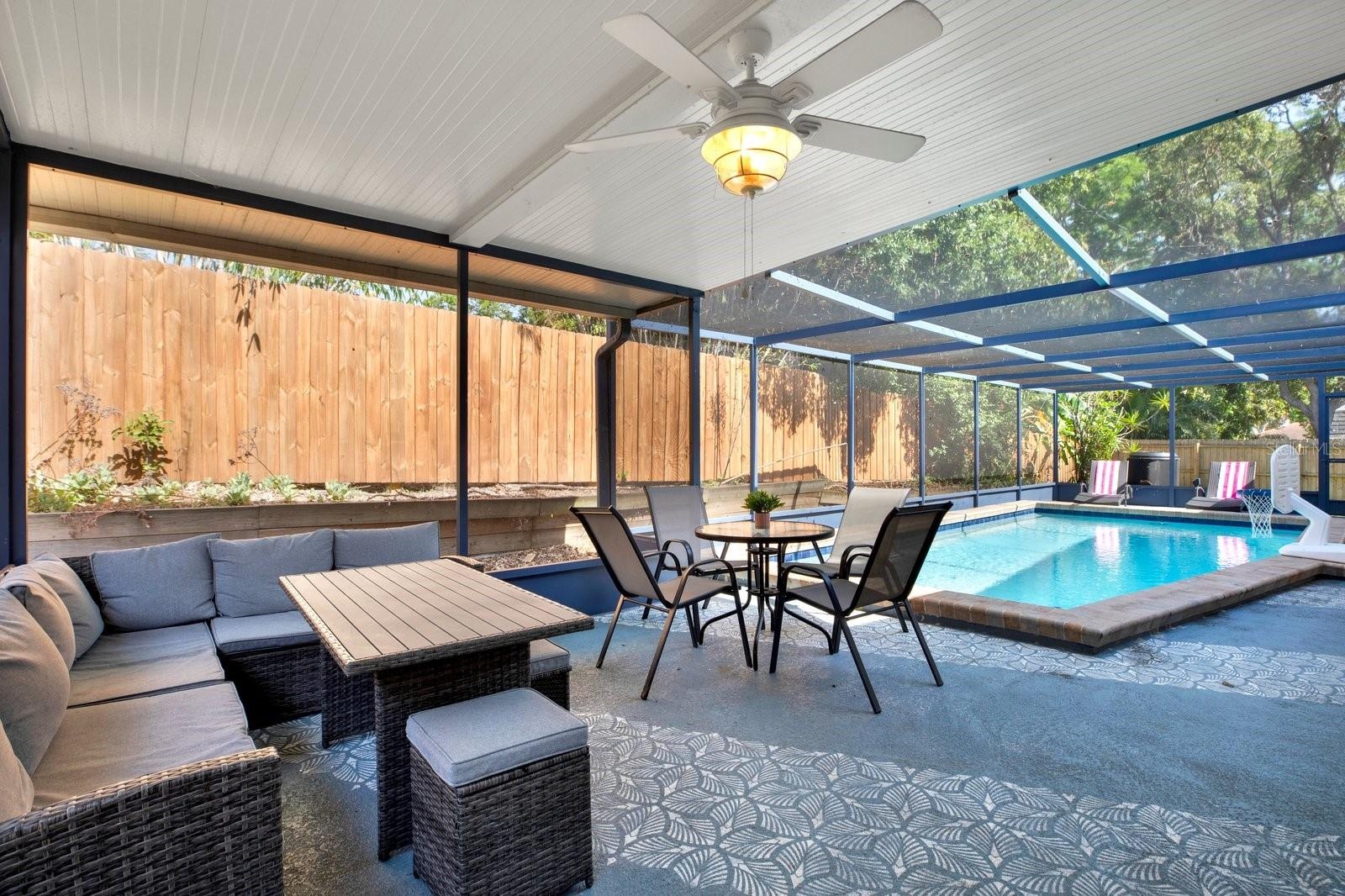 Outdoor patio area