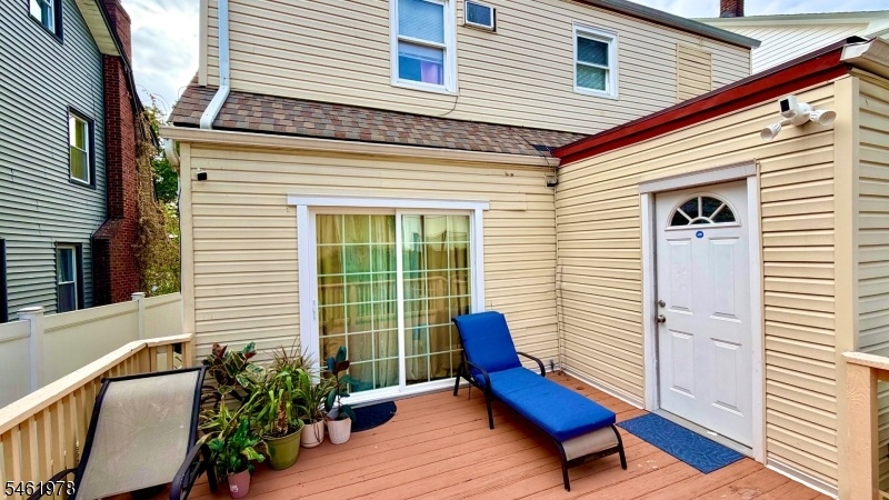 Deck in the backyard