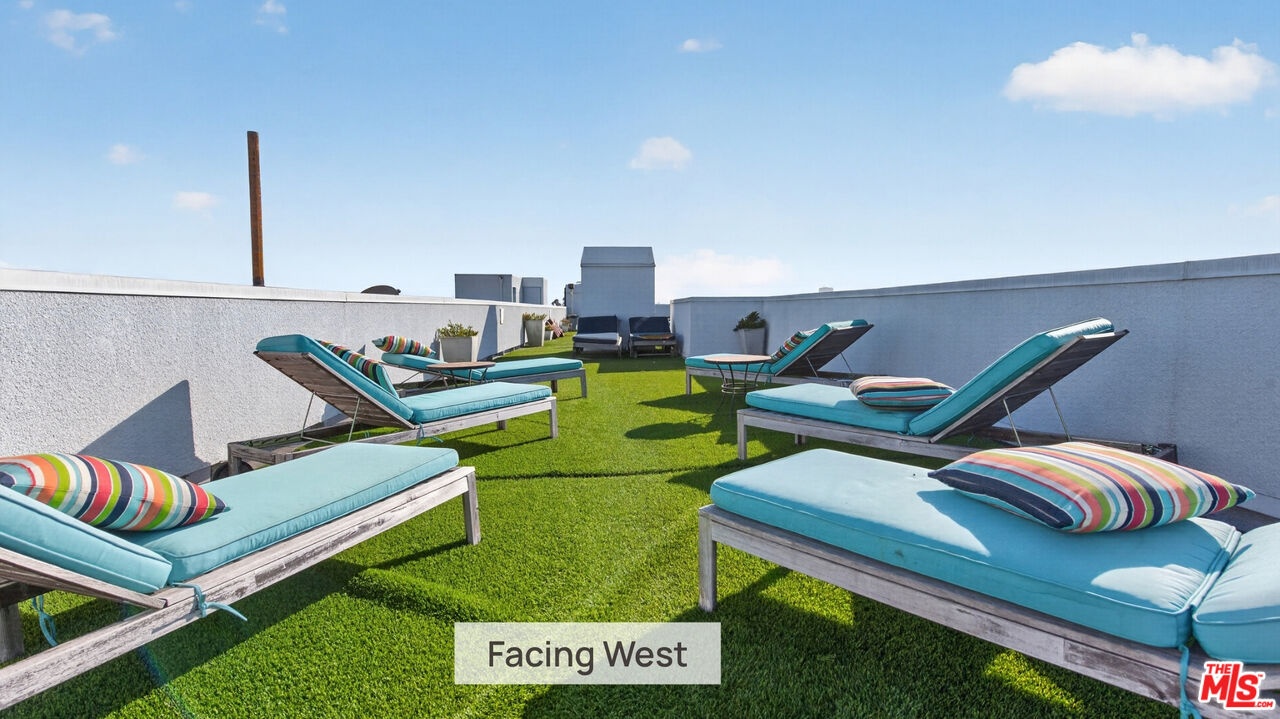 East end of 130'+ roof deck