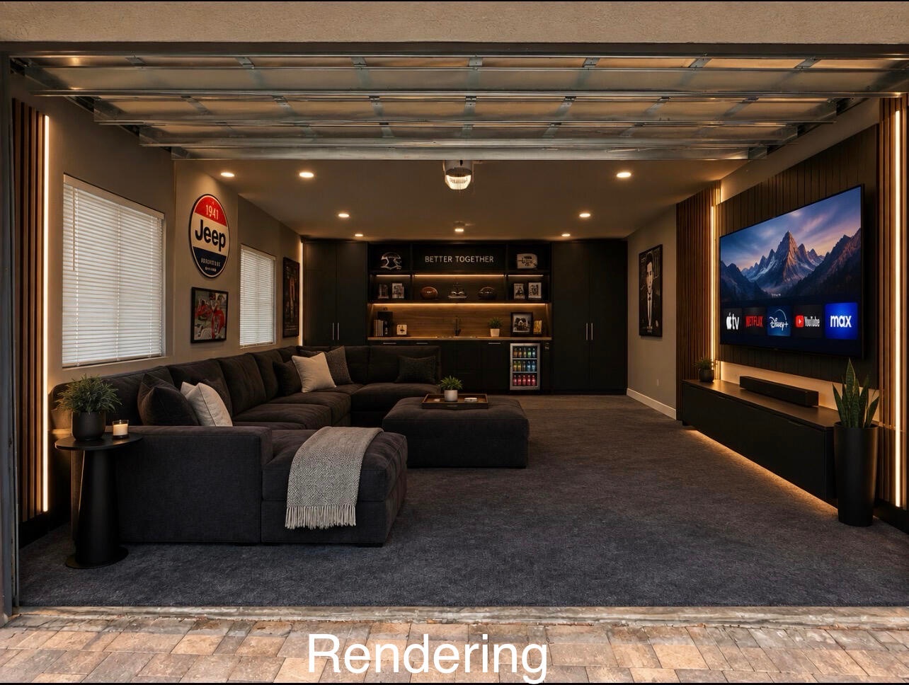 The Garage addition was built to living specs - just add an ac mini split