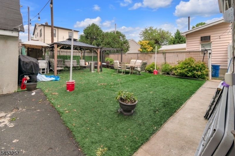 backyard behind the house