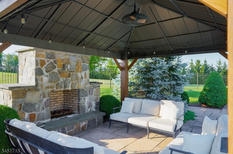 Pergola with Fireplace