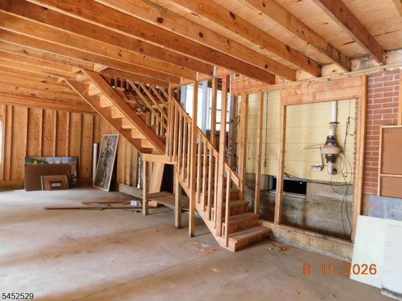 Interior garage space