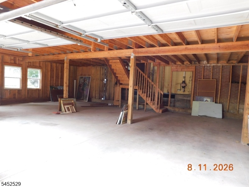 Interior garage space