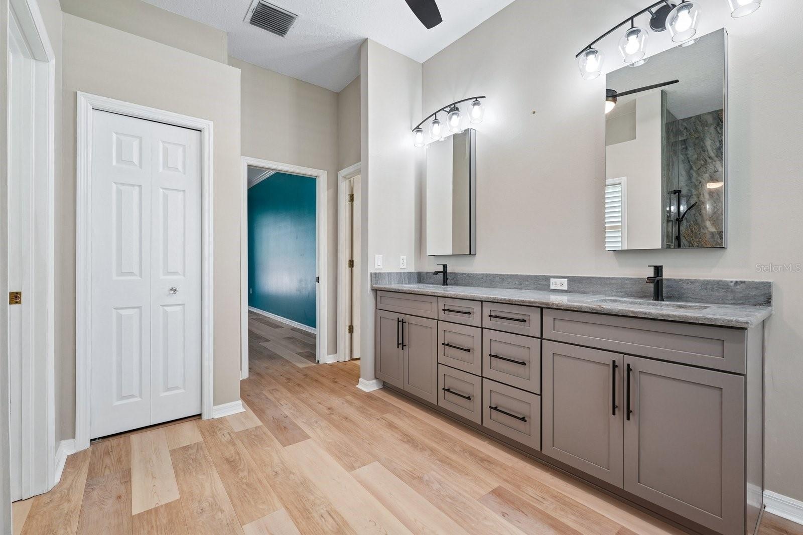 Primary Bath Upscale Custom Cabinetry