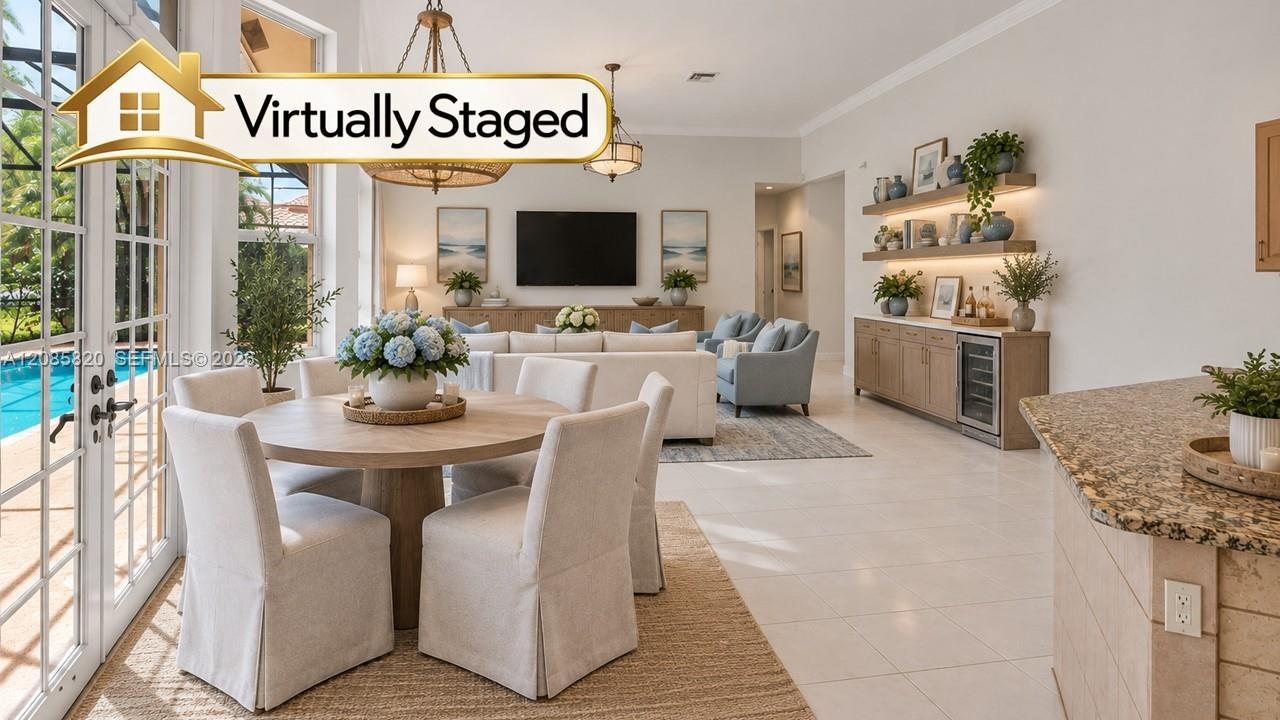 Virtually staged to showcase the space, scale and possibilities.