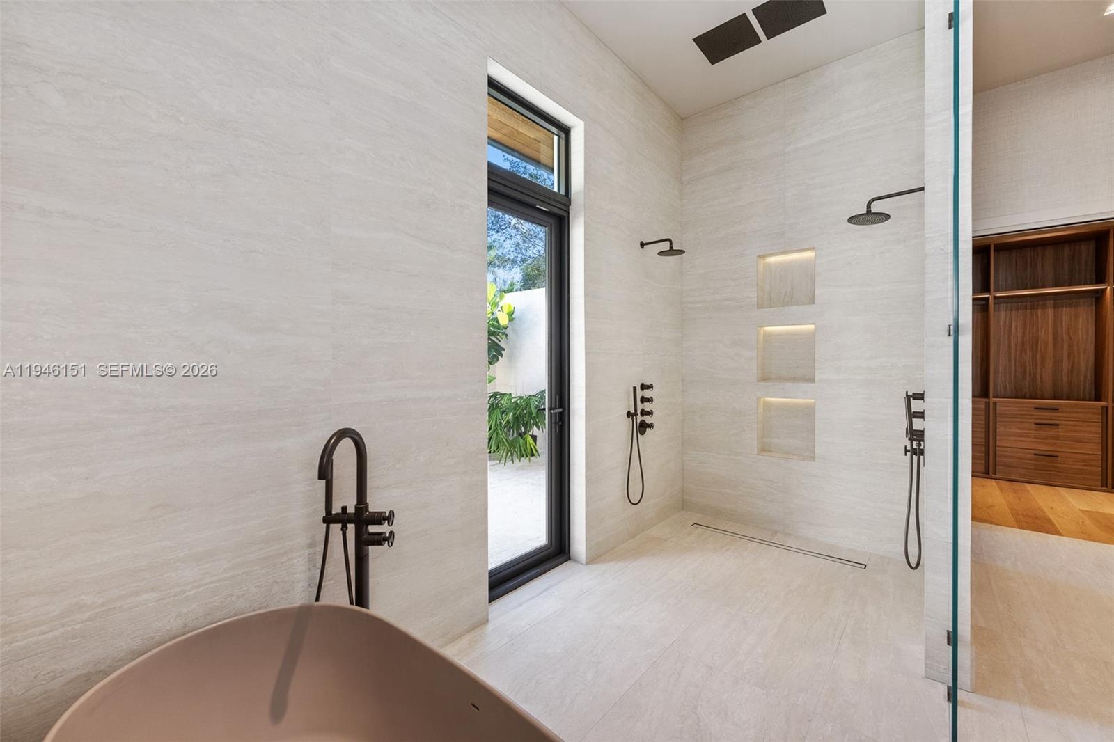 Maidstone Tub, Dual Graff Rain Showers, Graff Tub Filler and His and Hers Fixtures