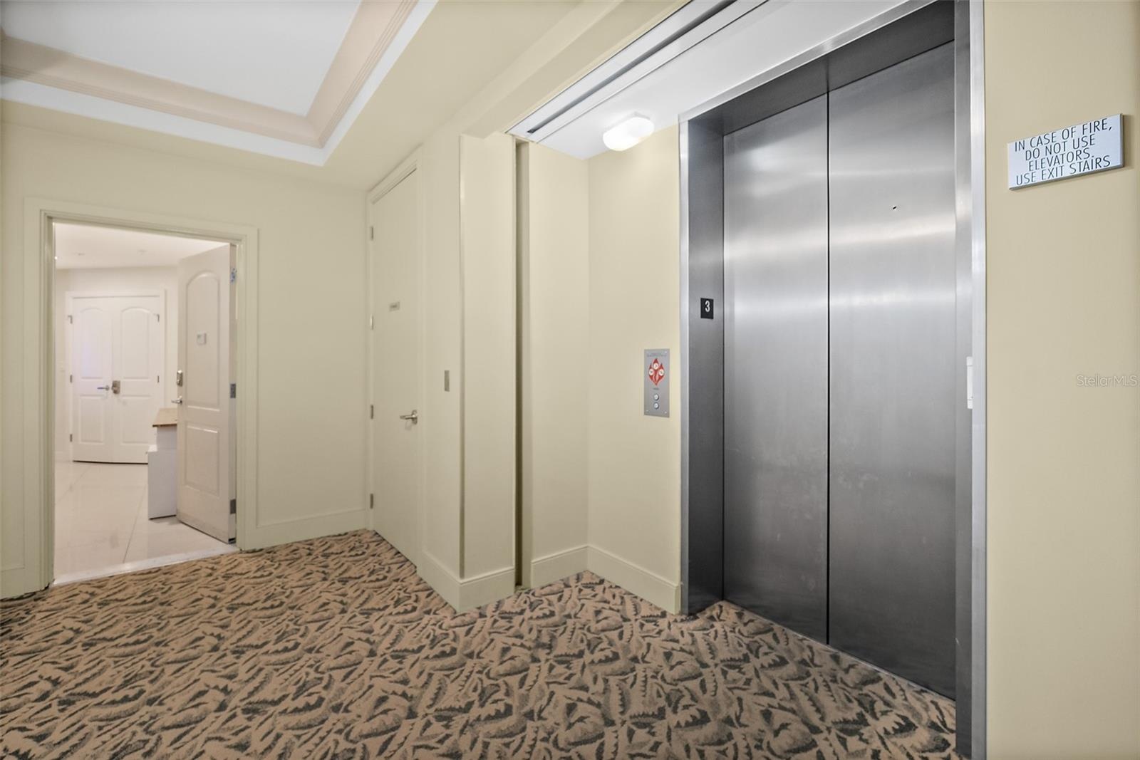 Backdoor entrance to the 2nd elevator