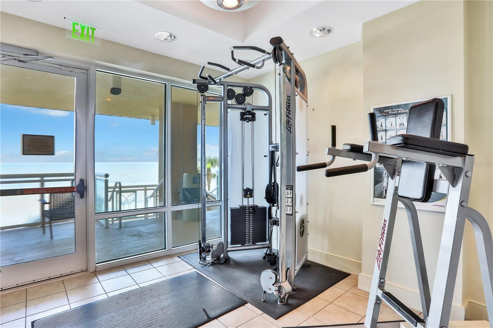 Oceanfront fitness center