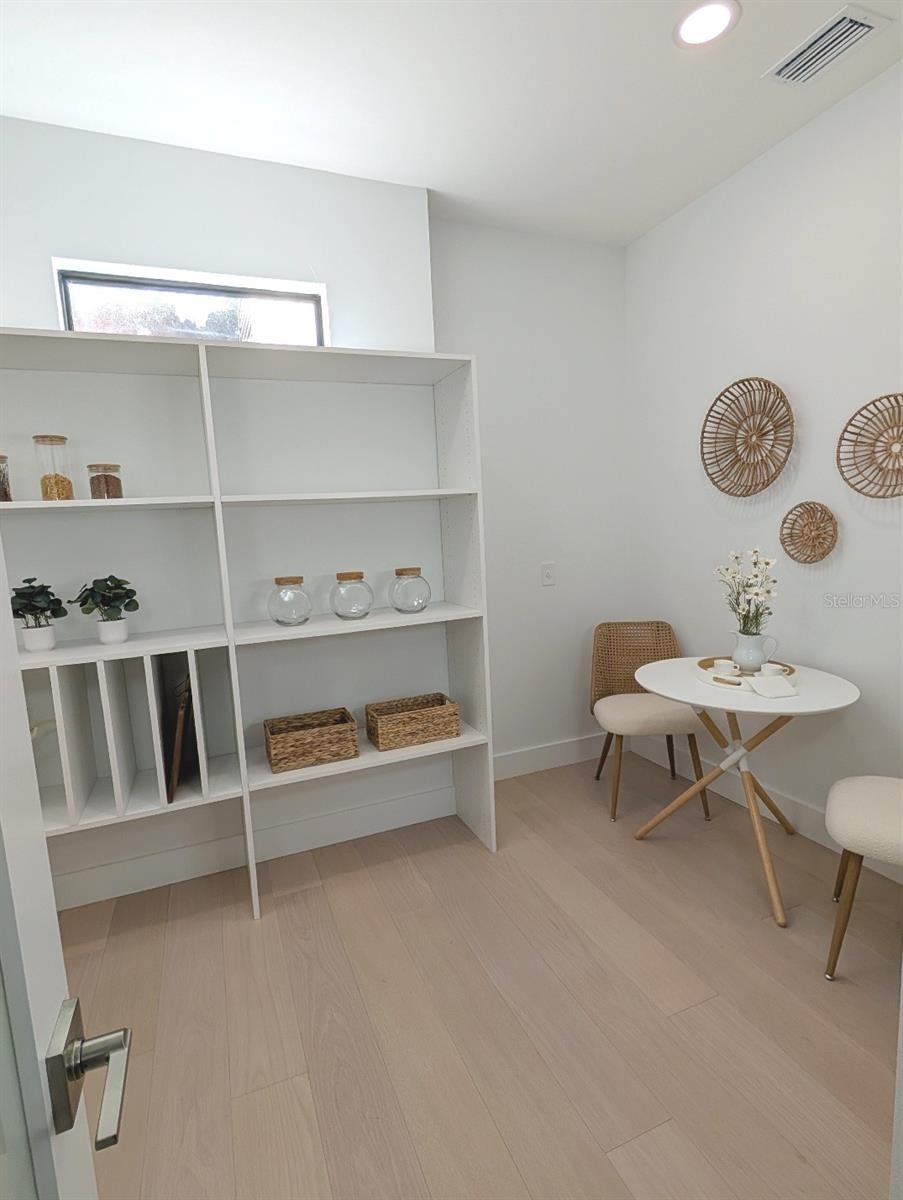Pantry with dedicated electric for additional refrigeration.