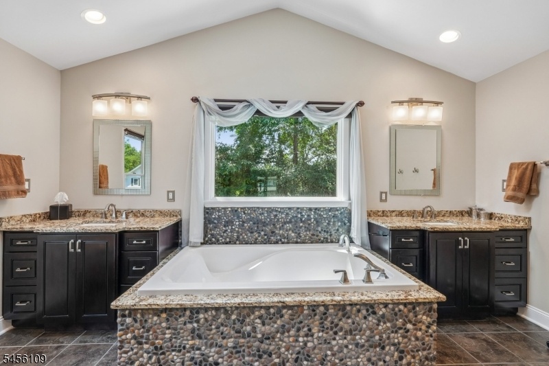Soaking Tub and Two Sinks