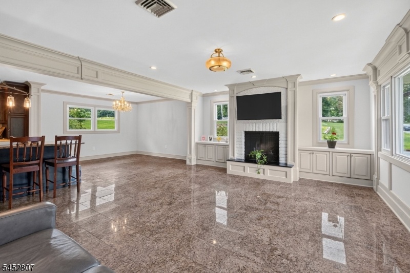 Fireplace in living room
