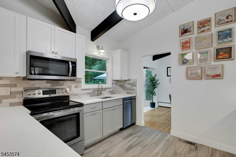 SS appliances, pantry closet