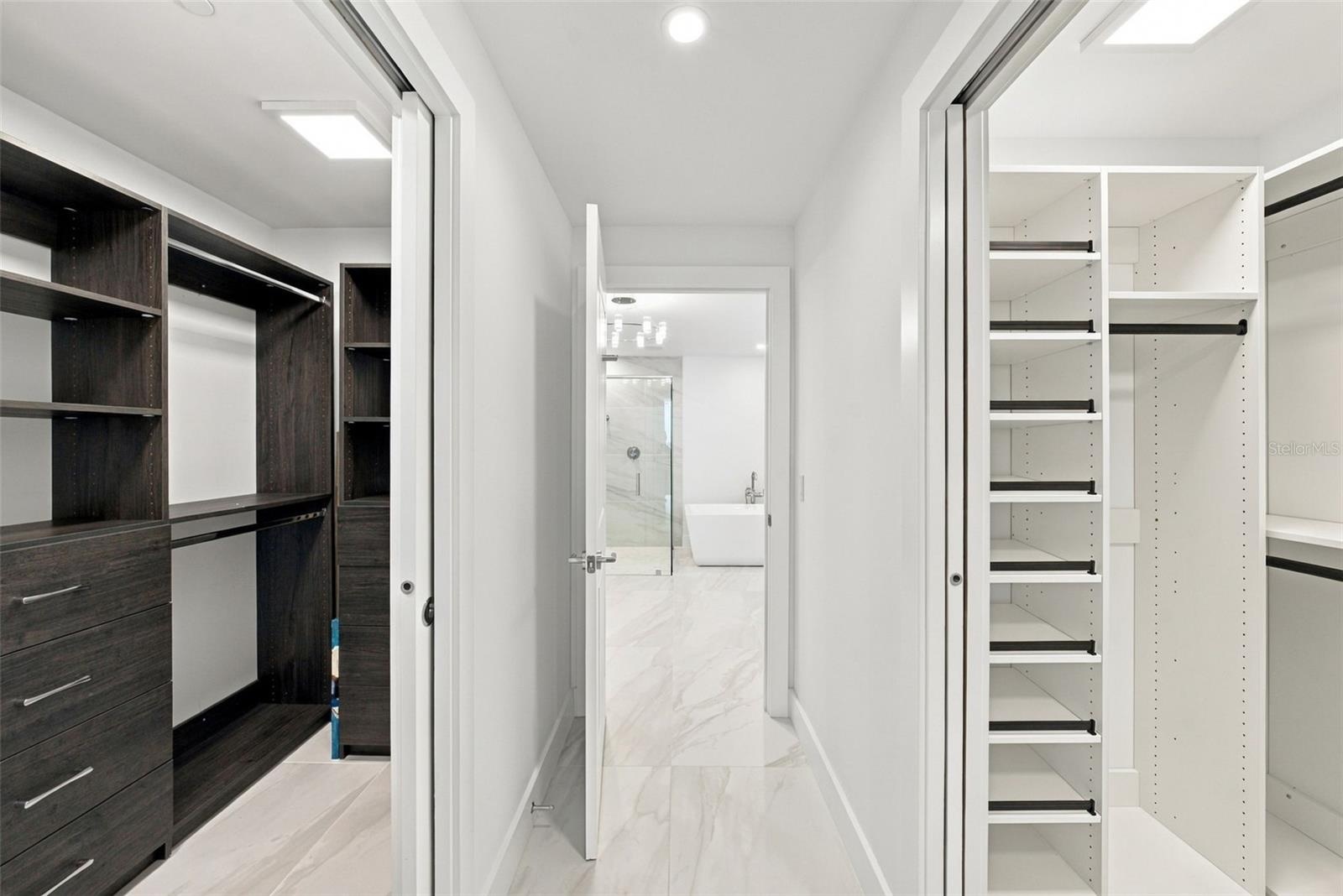 Owners Suite Closets