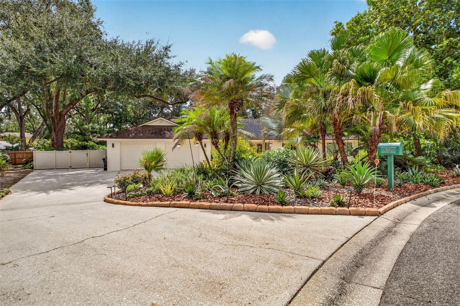 wide driveway