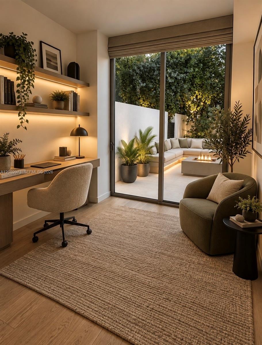 1 bedroom/office Downstairs - Virtually Staged