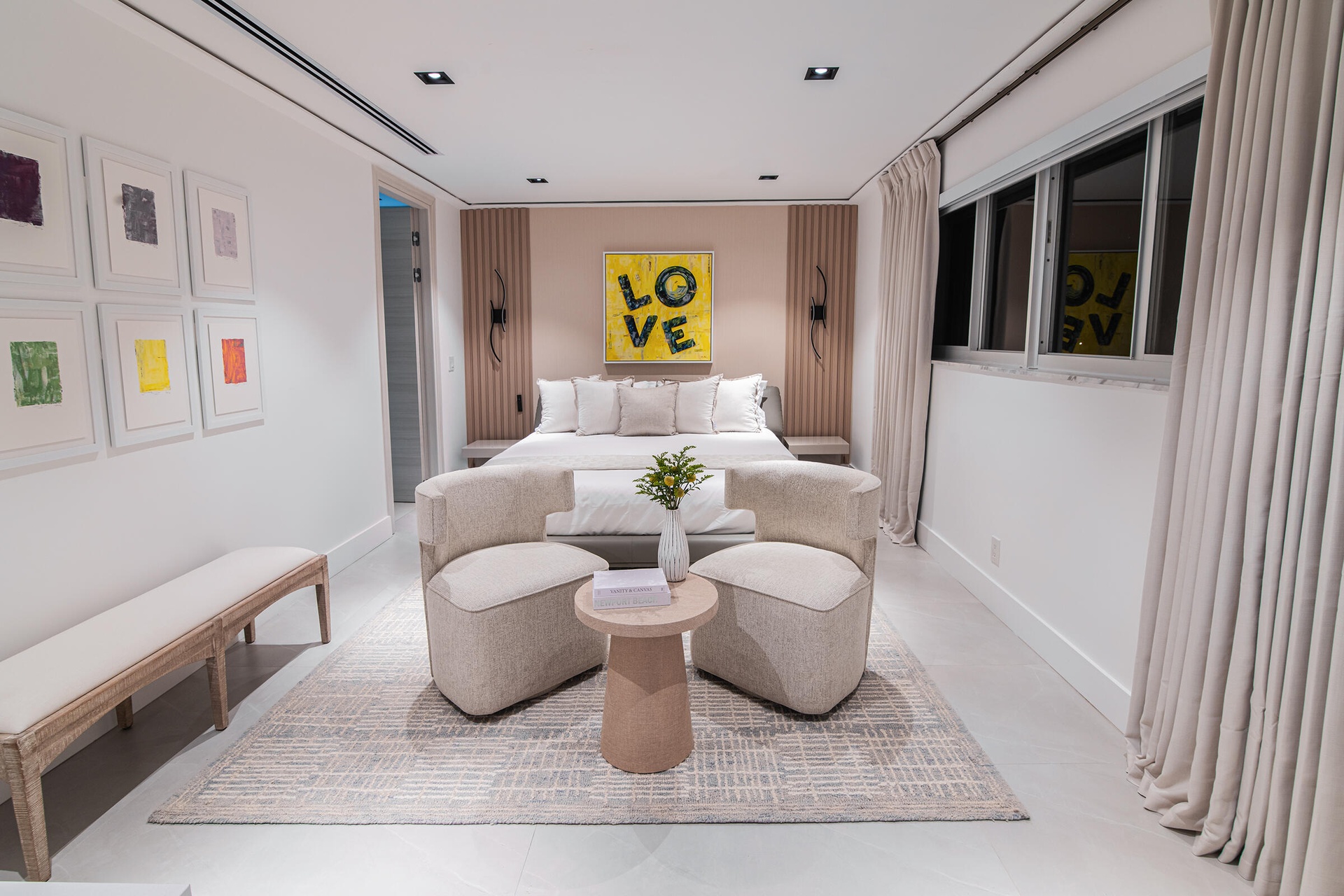 Master Bedroom. Original photograph. No AI-generated imagery.