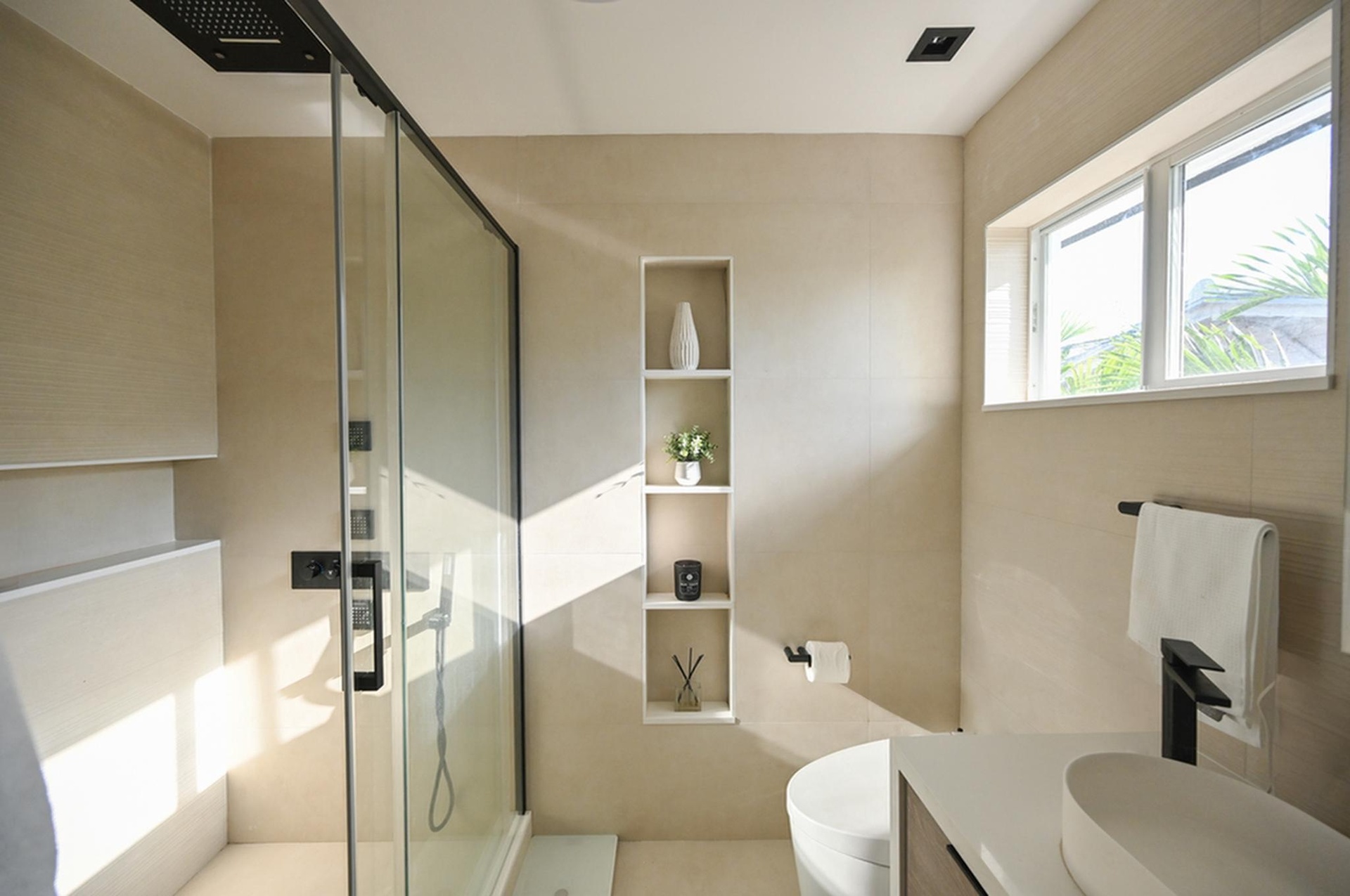 Master Bathroom. Original photograph. No AI-generated imagery.