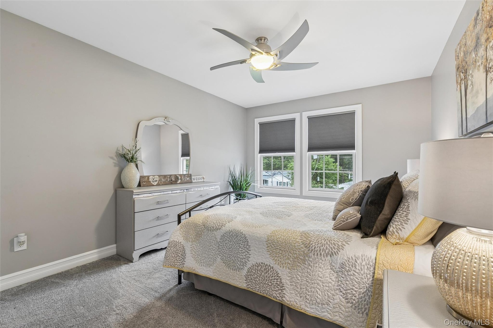 Bedroom with Double Closet Space