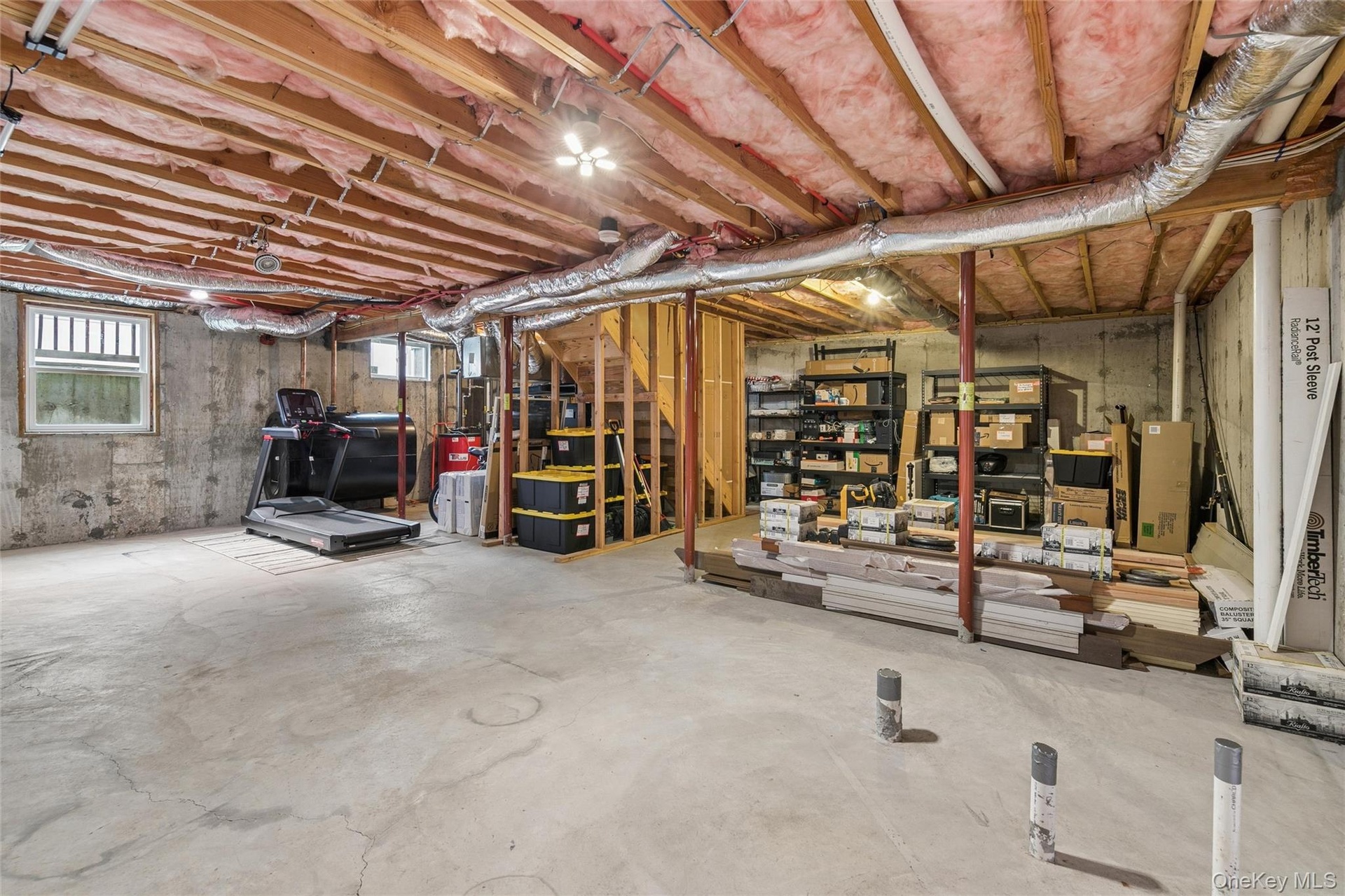 Basement w/8' Ceiling, OSE, 2 Egress Windows, Plumbed for Kitchen and Bath