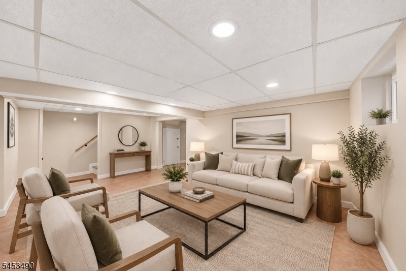 Basement Virtually Staged