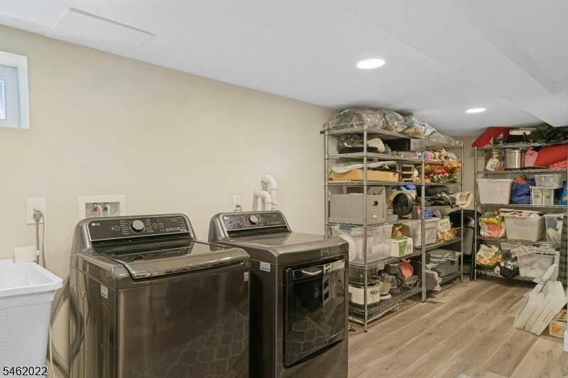 laundry and storage room