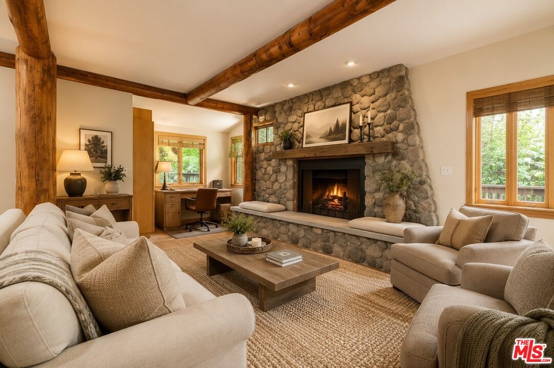 virtually enhanced living room