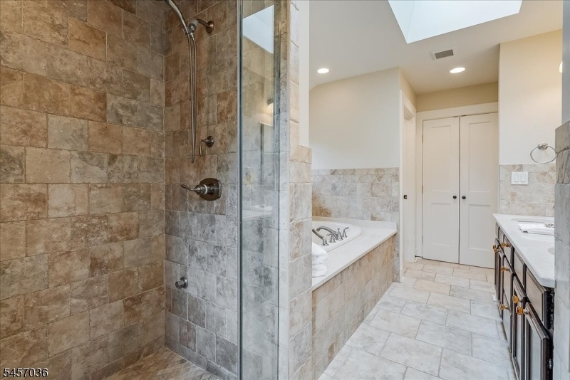 Steam shower and soaking tub