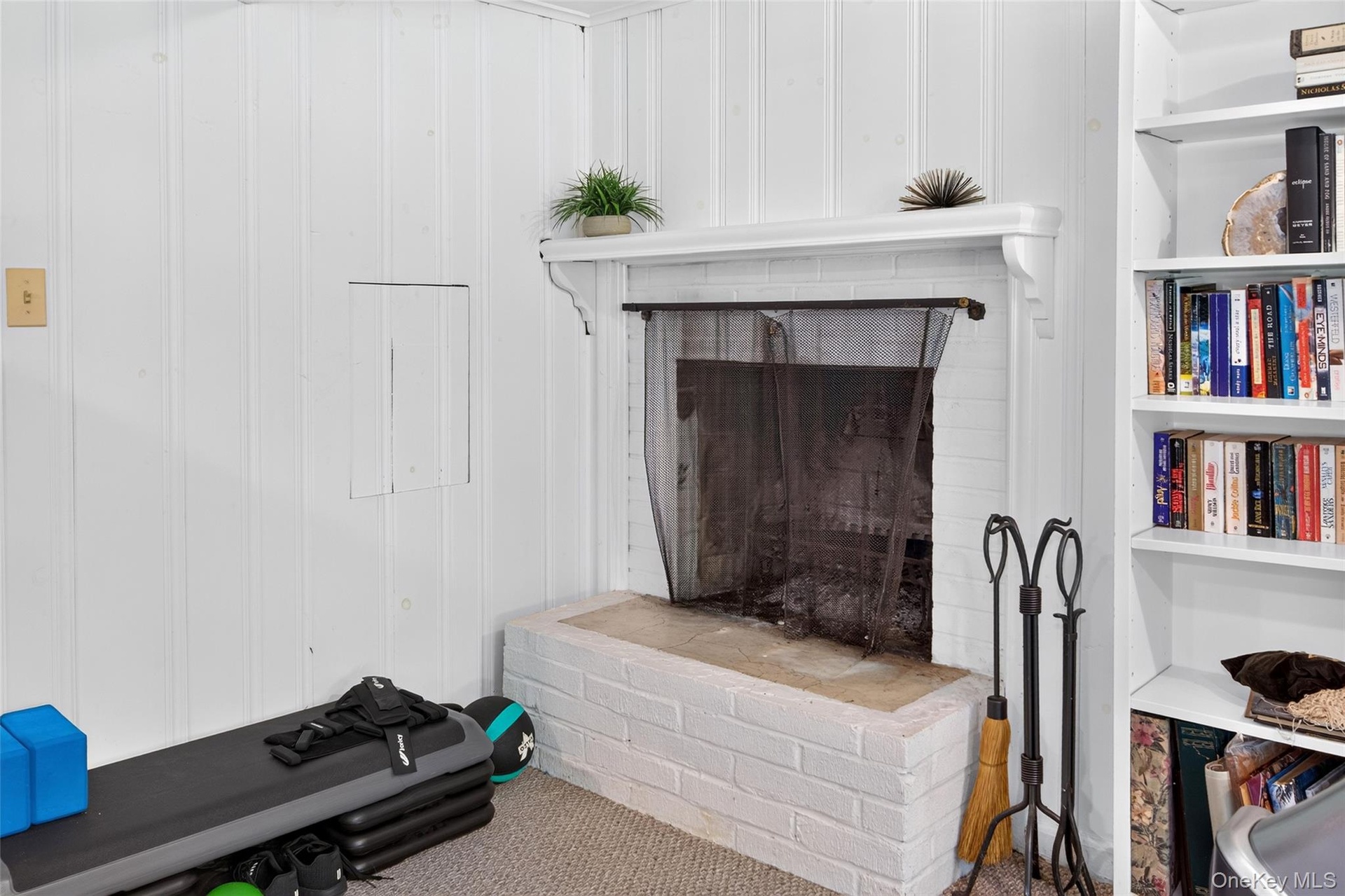 Wood burning Fireplace in family room