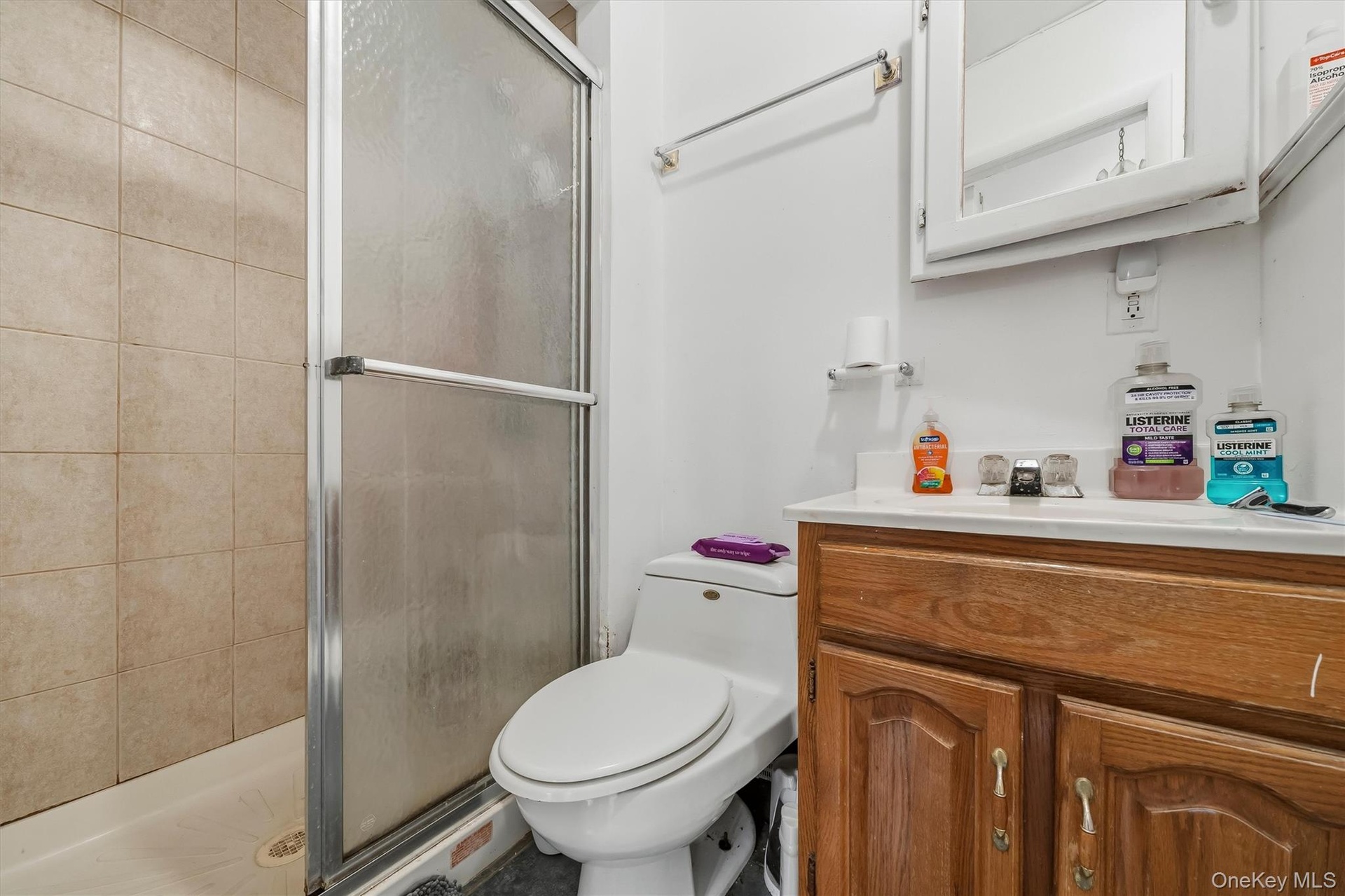 APARTMENT - Full bathroom with a walk-in shower.
