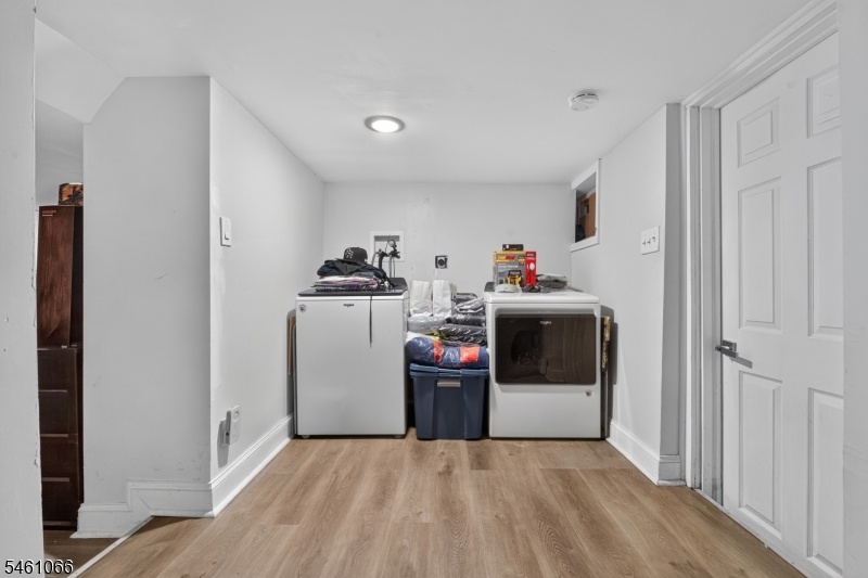 Basement laundry area