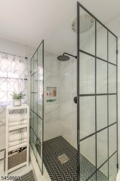 Unique shower enclosure