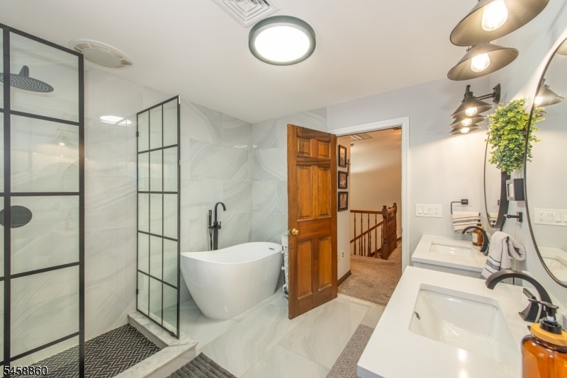 Floor to ceiling custom tile