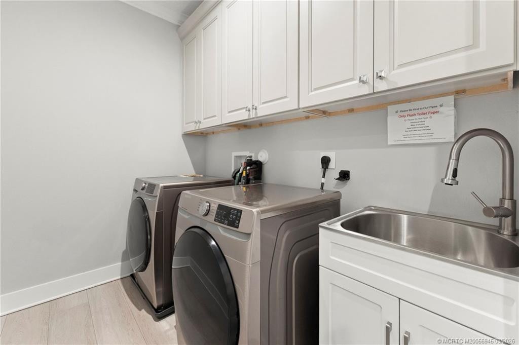 Laundry Room with Ample Storage and Large Sink