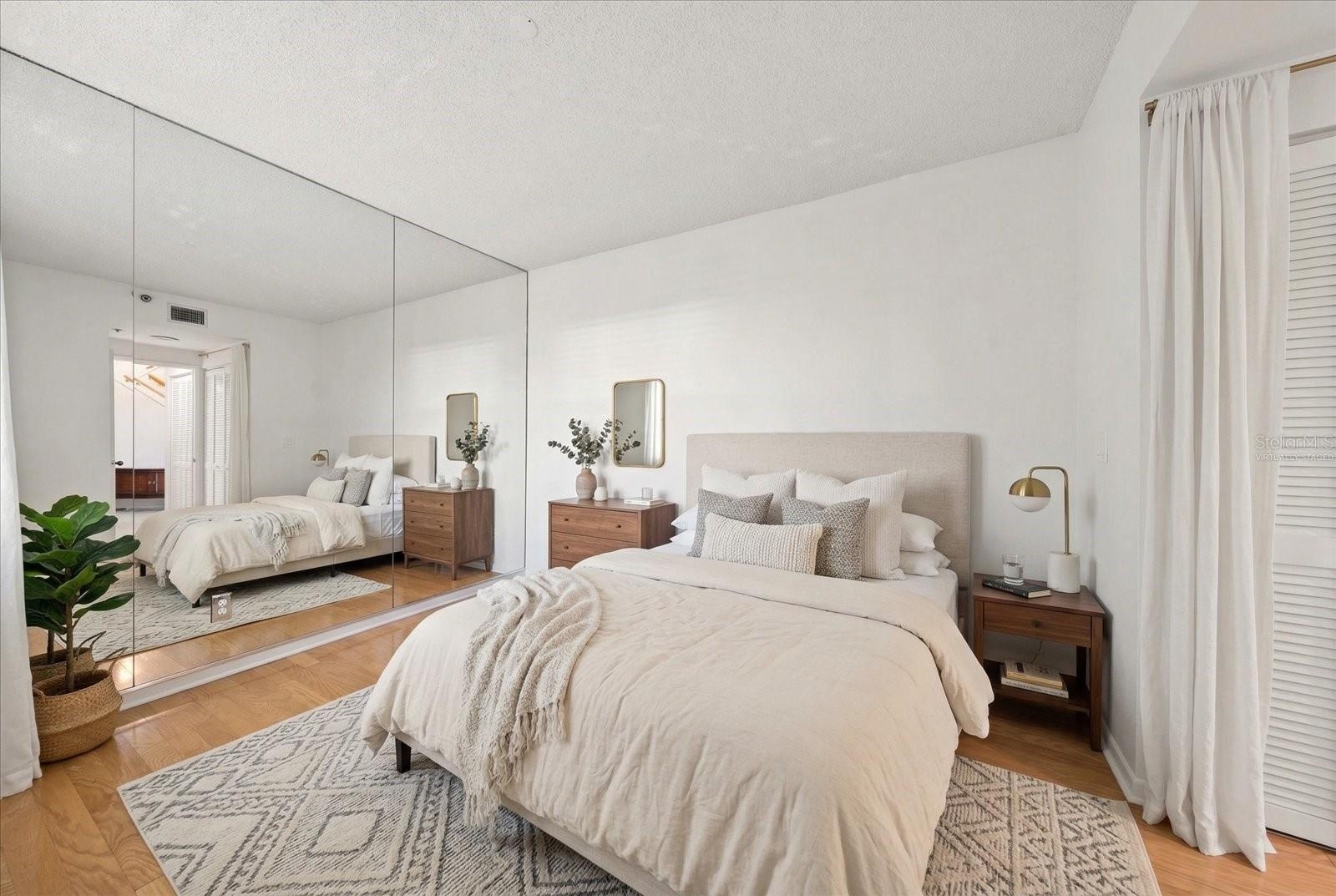 guest bedroom, virtually staged