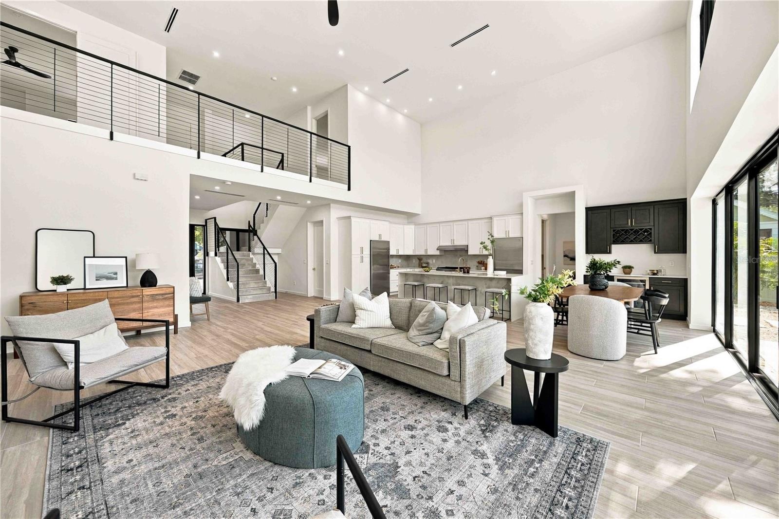Expansive open floor plan