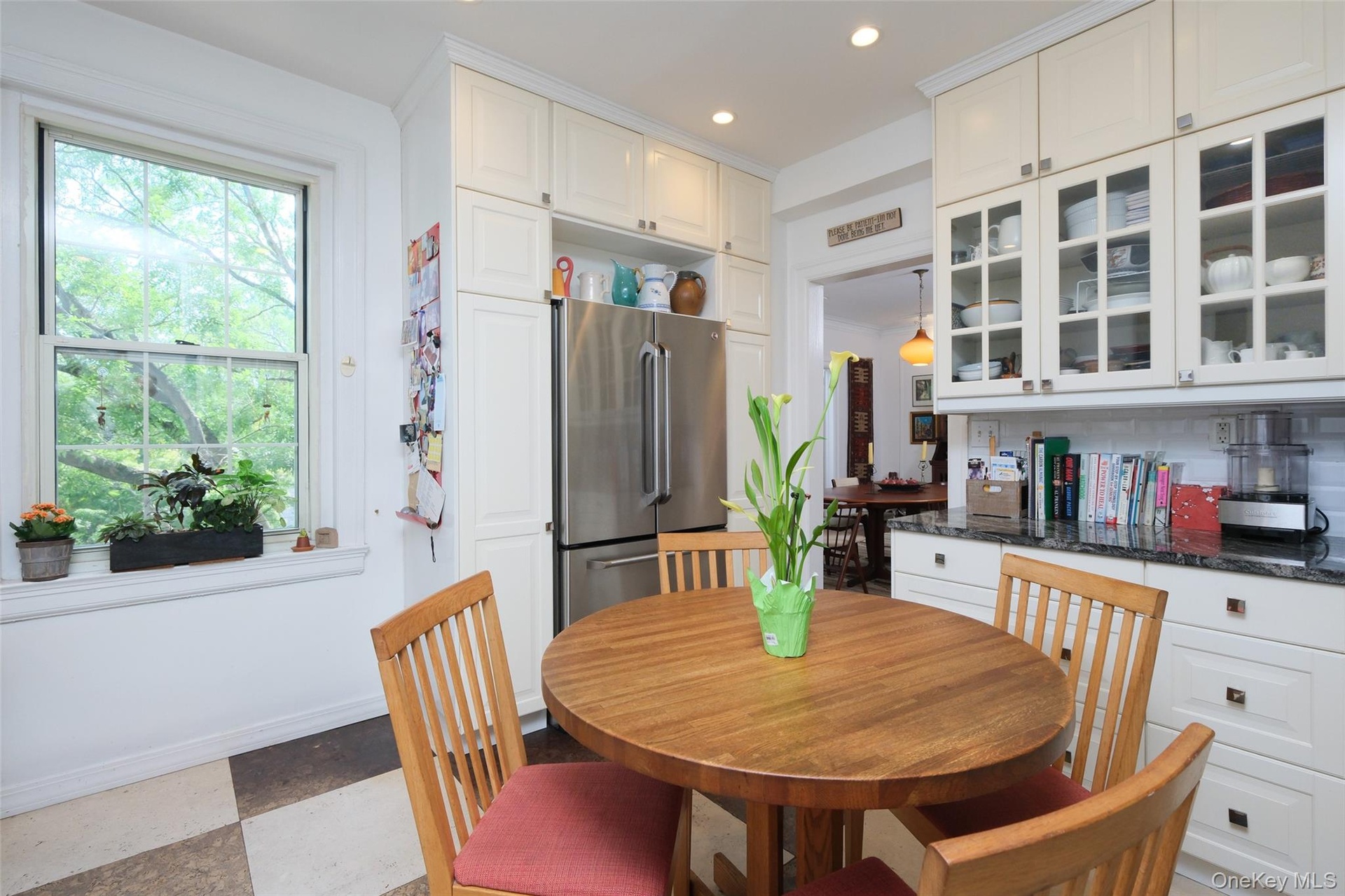Apt. 4-B  Another view of Eat-in Kitchen looking south and protected views of Mount Vernon's distinguished Romanesque Revival-style First Presbyterian