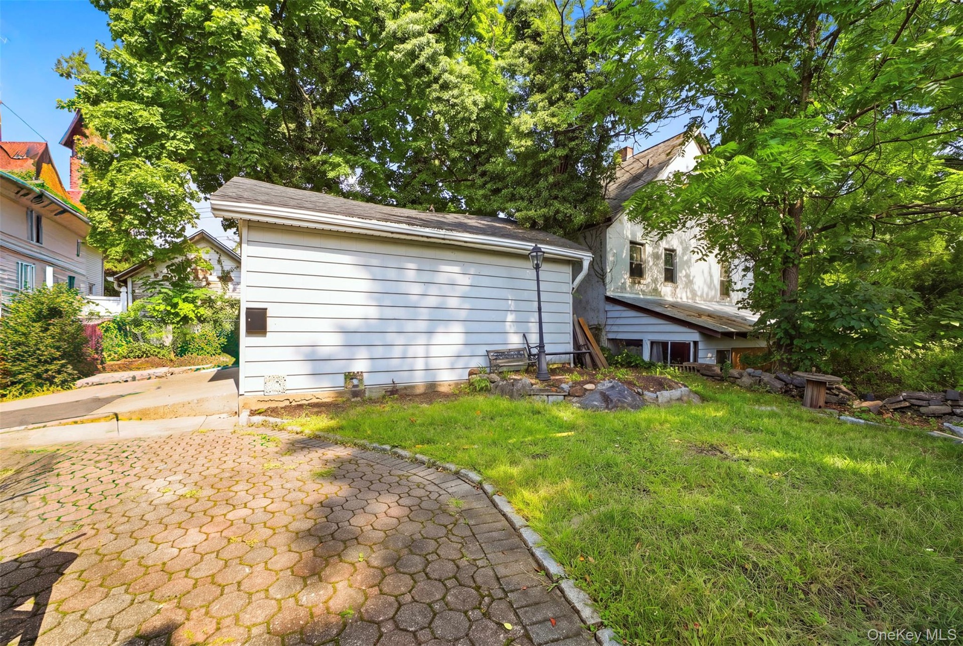 Backyard with patio