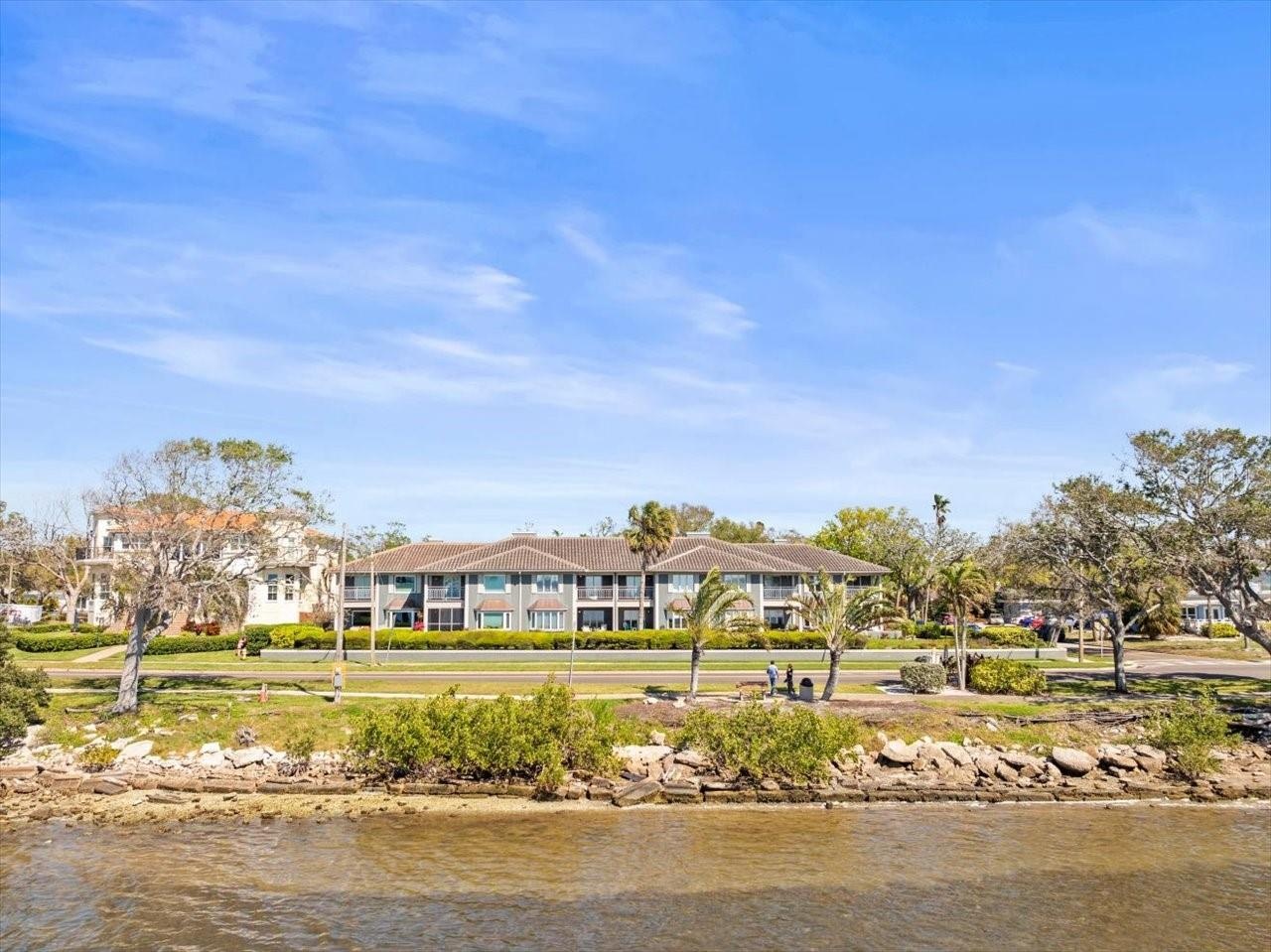 View of Condo Building from the water