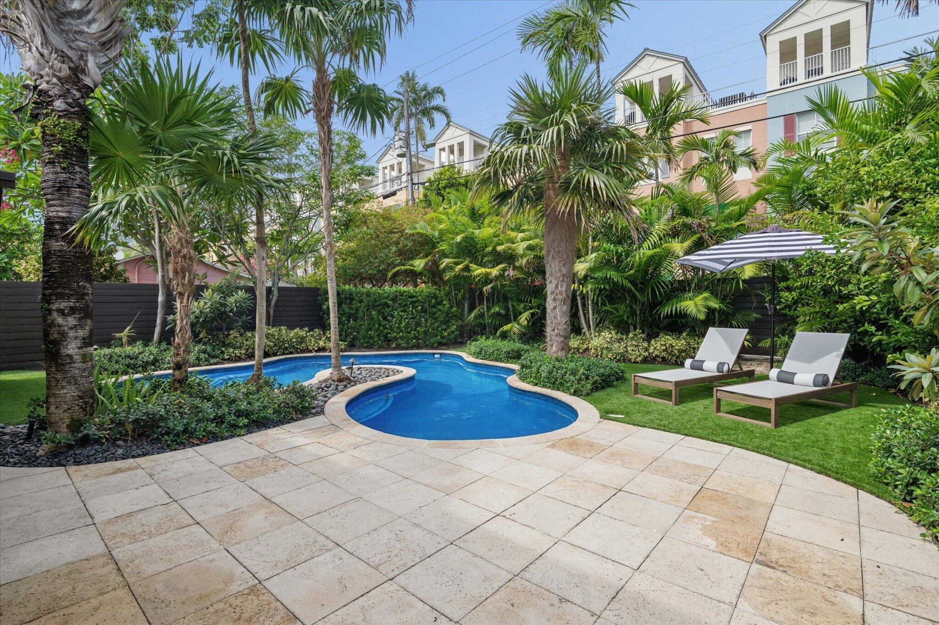 Backyard with Saltwater Pool
