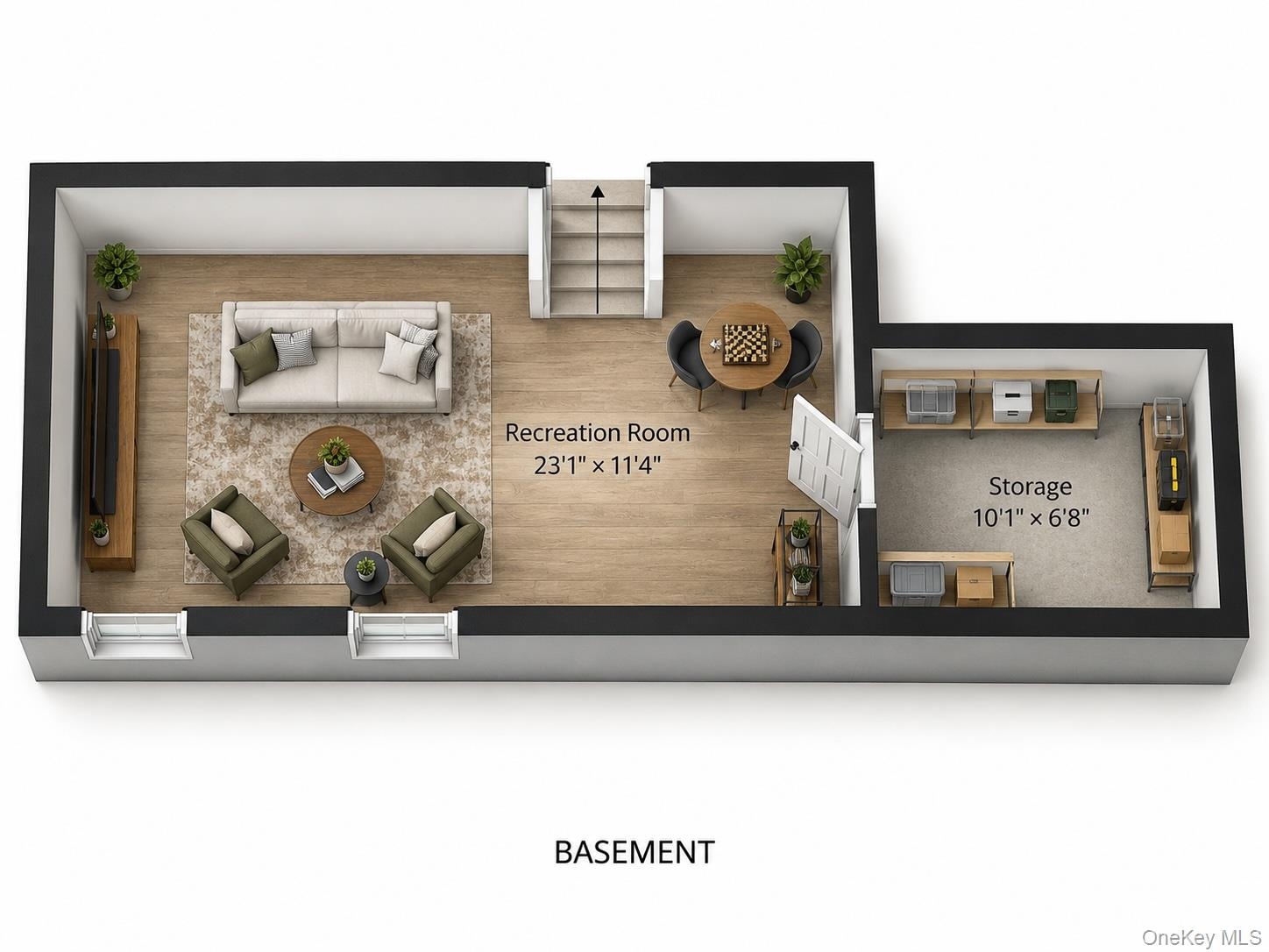 Basement level: Illustration purpose only.