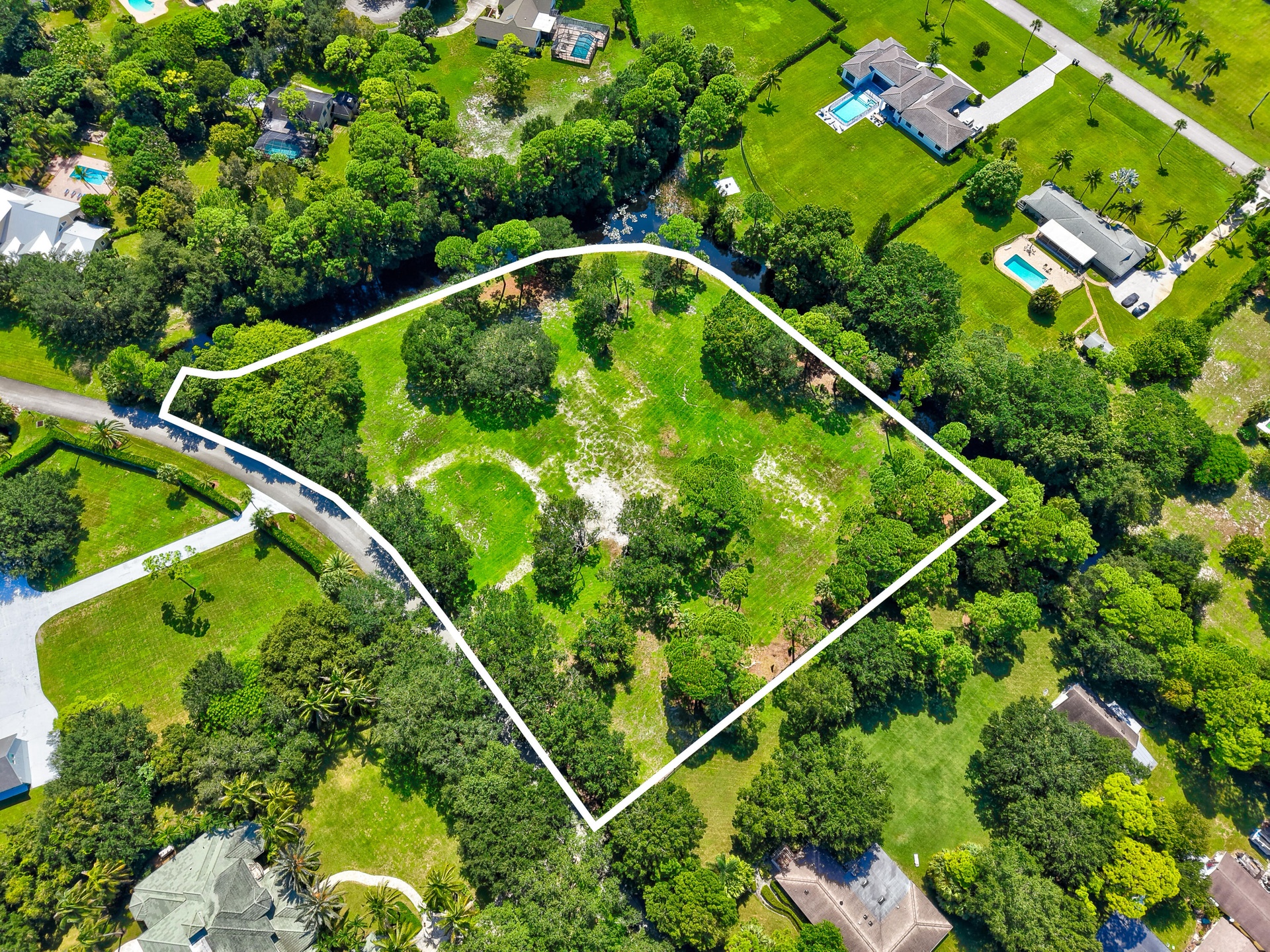 Expansive parcel featuring a natural landscape and mature trees