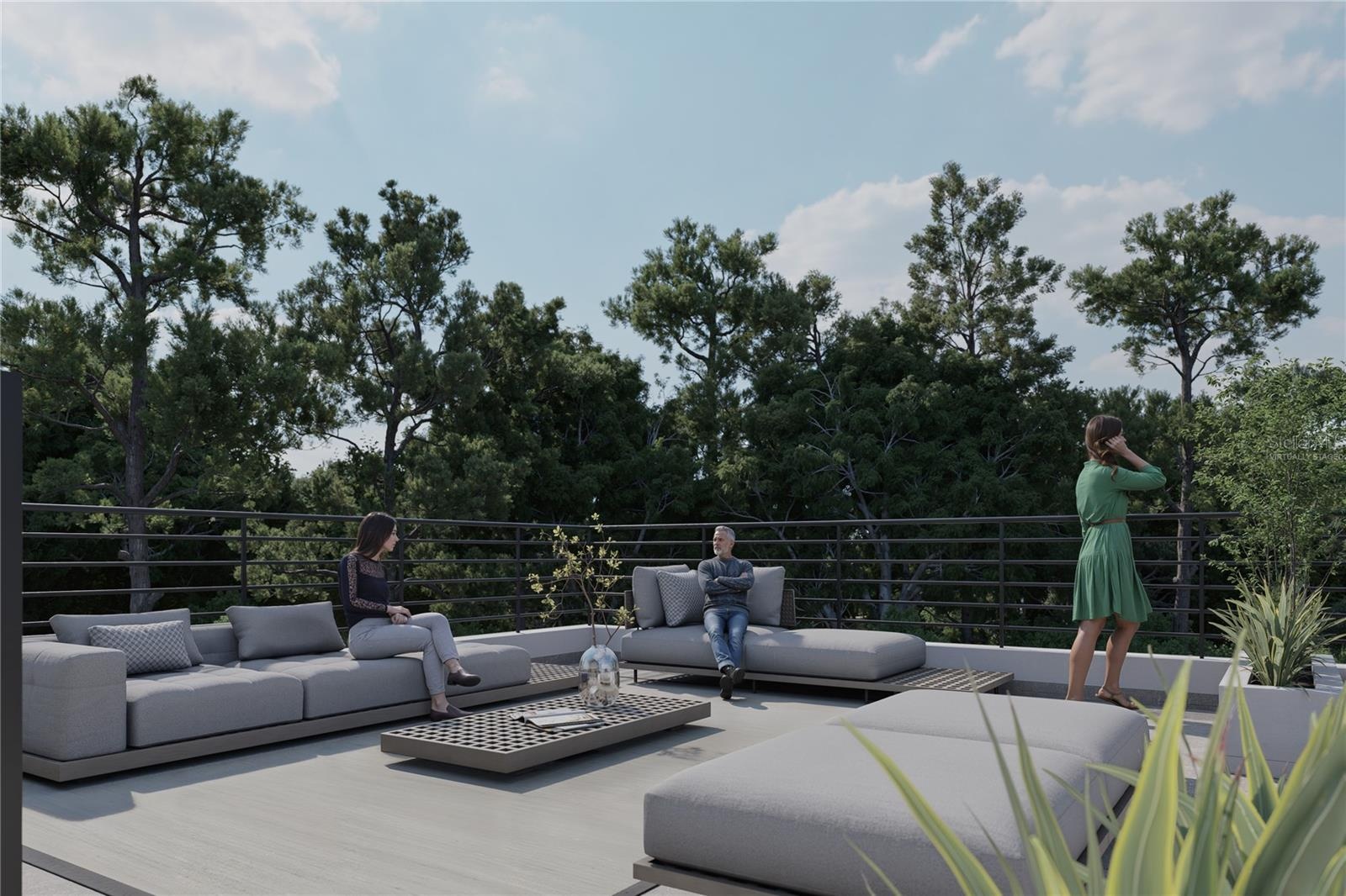 Expansive Outdoor Entertaining Space “Artist Rendering — Proposed Construction.” “Virtually Staged.”